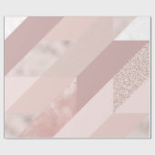 Roos Blush Wrapping Paper Cadeaupapier (Vlak)