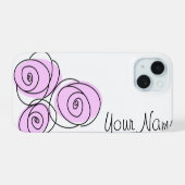 Roos Boeket Sering iPhone horizontaal 15 Case (Achterkant horizontaal)