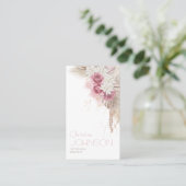 Roos Boho Bohemian Chic Visitekaartje (Staand voorkant)