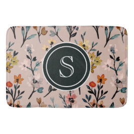 Roos Boho Floral Waterverf Aangepast Badmat