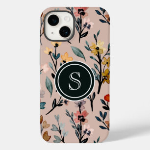 Roos Boho Floral Waterverf Aangepast Case-Mate iPhone 14 Hoesje