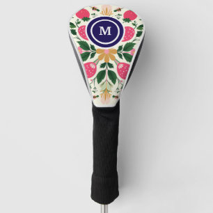 Roos Boho Floral Waterverf Aangepast Golfheadcover