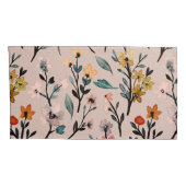 Roos Boho Floral Waterverf Aangepast Kussensloop (Achterkant-Rechts)