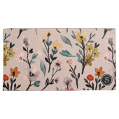 Roos Boho Floral Waterverf Aangepast Kussensloop (Voorkant-Rechts)