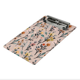 Roos Boho Floral Waterverf Aangepast Mini Klembord