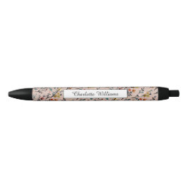 Roos Boho Floral Waterverf Basic - Aangepast Zwarte Inkt Pen