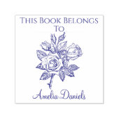  Roos Bookplate Zelfinktende Stempel (Design)