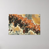 Roos boomkunst canvas afdruk (Voorkant)