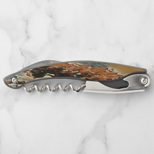 Roos boomkunst kurkentrekker (Achterkant)