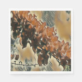 Roos boomkunst servet (Voorkant)