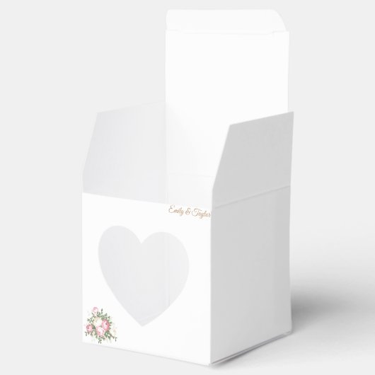  Roos Boordeur met hartvenster Bedankdoosjes (Geopend)