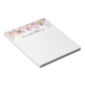 roos border custom notitieblok (Schuin)