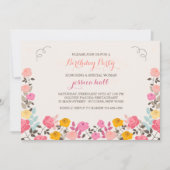 Roos Border Invitation Kaart (Voorkant)
