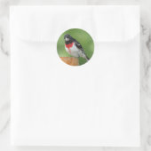 Roos-borst Grosbeak Stickers (Tas)