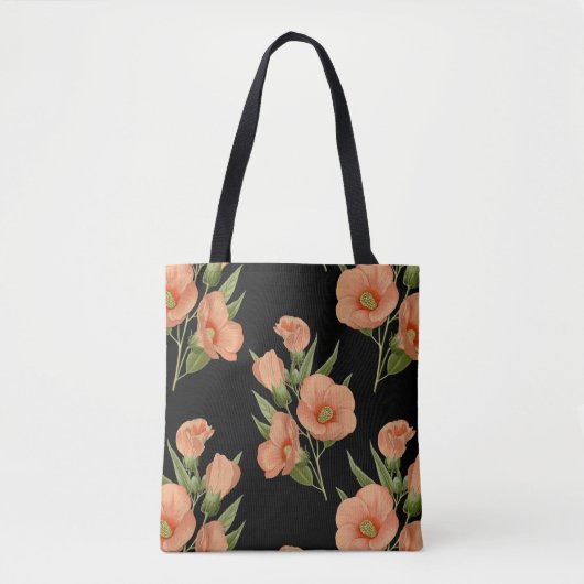 Roos Botanisch Tote Bag (Voorkant)