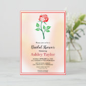 Roos botanische boho florale Vrijgezellenfeest Kaart (Staand voorkant)