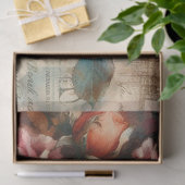 Roos & Botanische Collage Decoupage Tissuepapier (Geschenk)
