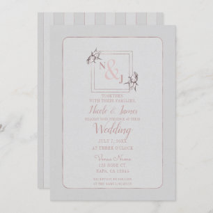  Roos Botanische Pink Gold Weddenschap Kaart