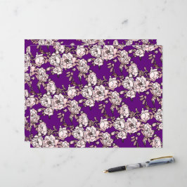Roos Branch Pink Paars Craft Paper