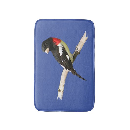 Roos-Breasted-vogelvogelgriep Badmat (Voorkant Verticaal)