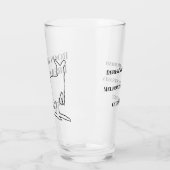 Roos & Brews Bachelor Party Herinnering Glas (Links)