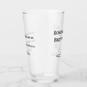 Roos & Brews Bachelor Party Herinnering Glas (Rechts)