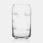 Roos & Brews Feestglas Blikvorm Glas (Rechts)