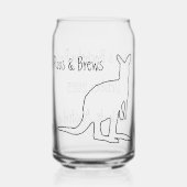 Roos & Brews Stag Party Glas (Voorkant)