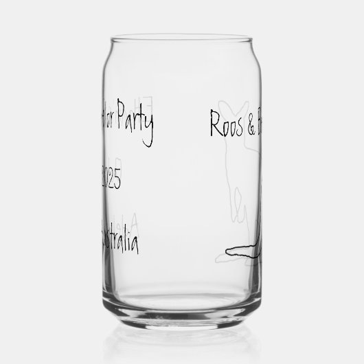 Roos & Brews Stag Party Glas (Rechts)