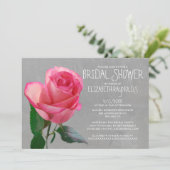 Roos Bridal Shower Invitations Kaart (Staand voorkant)