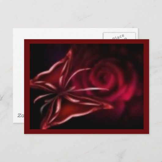 roos briefkaart (Voorkant / Achterkant)