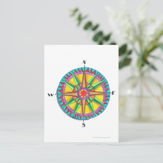 Roos Briefkaart (Staand voorkant)