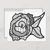 Roos Briefkaart (Voorkant / Achterkant)