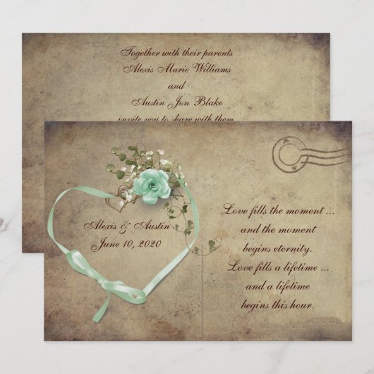 roos Briefkaart (Voorkant / Achterkant)