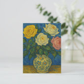 Roos Briefkaart (Staand voorkant)