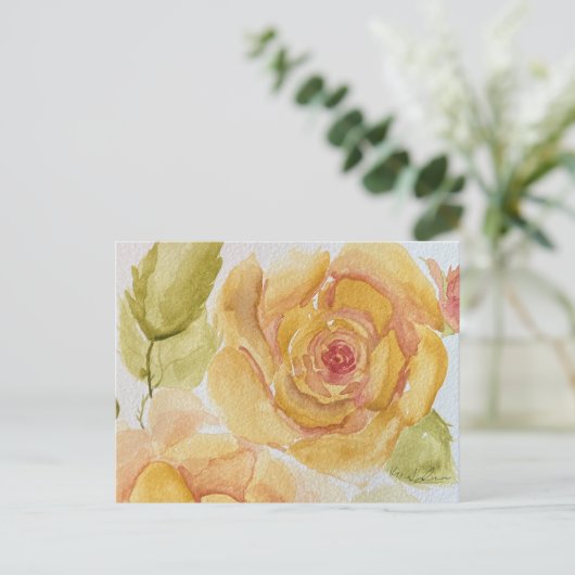 Roos Briefkaart (Staand voorkant)