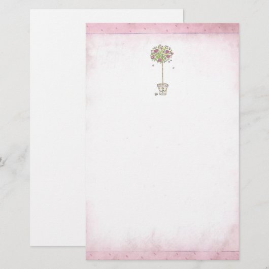 Roos Briefpapier (Voorkant / Achterkant)