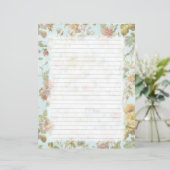  Roos briefpapier met voering (Staand voorkant)