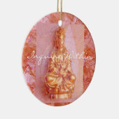 Roos-Bronze Kwan Yin Keramisch Ornament (Rechts)