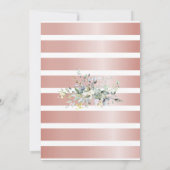 Roos & brouwsels Koppels Bruiloft Eucalyptus groen Kaart (Achterkant)