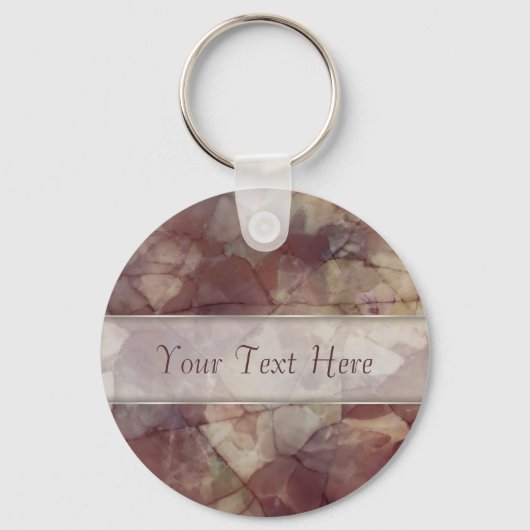 Roos Brown Marble Sleutelhanger (Voorkant)