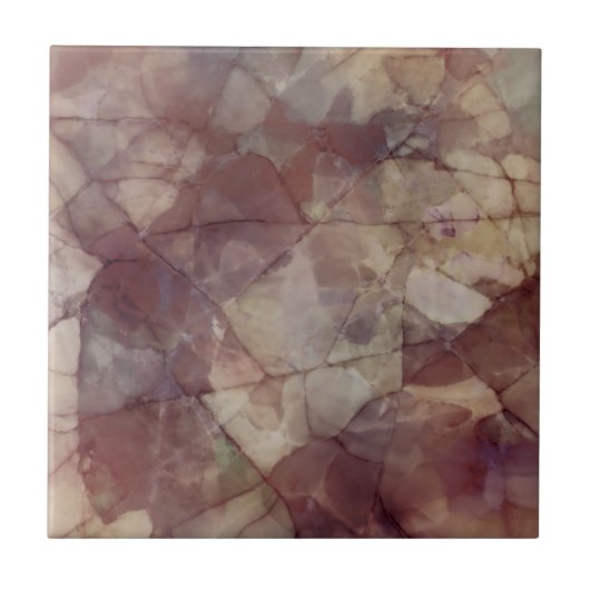 Roos Brown Marble Tegeltje (Voorkant)