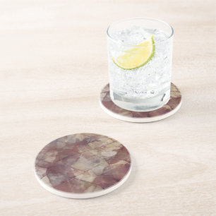 Roos Brown Marble Zandsteen Onderzetter