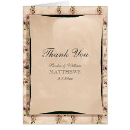  Roos bruiloft Bedankt