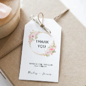 Roos bruiloft gunst Label Sjabloon Cadeaulabel