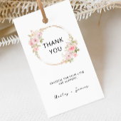 Roos bruiloft gunst Label Sjabloon Cadeaulabel