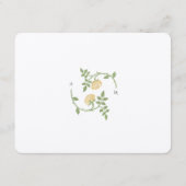  Roos bruiloft informatie Kaart (Achterkant)