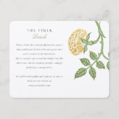  Roos bruiloft informatie Kaart (Voorkant)