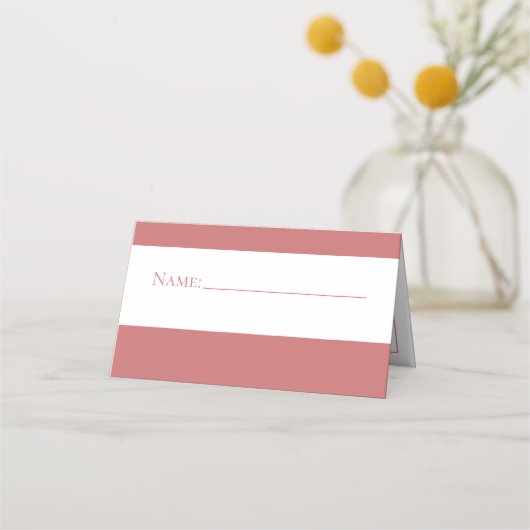  Roos bruiloft plaats kaart Plaatskaartje (Voorkant)