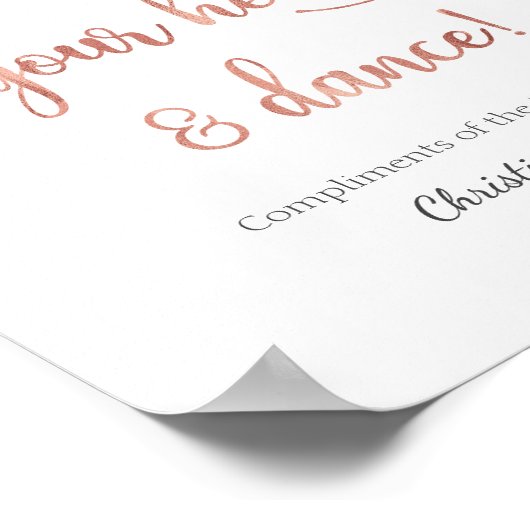 roos bruiloft  poster (Hoek)